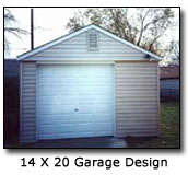 Image of 14 x 20 Garage Design
