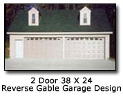 Photo of Reverse Gable Garage Design