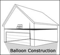 Image of Balloon Framing Construction